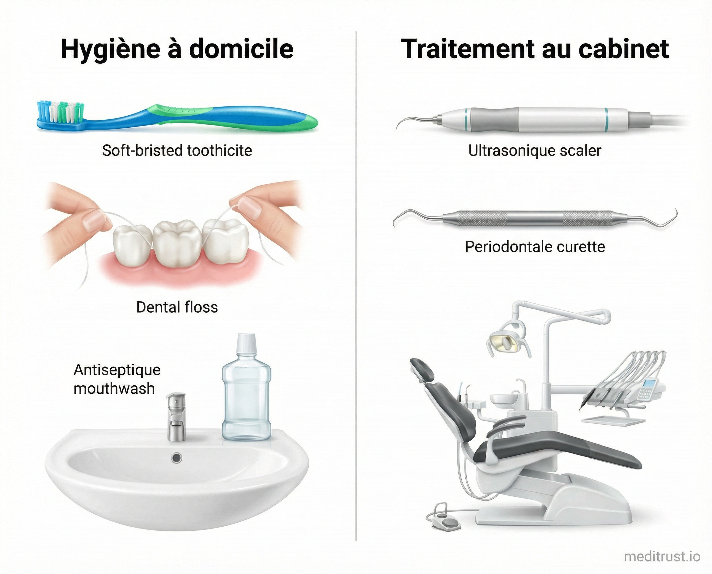 Traitements et solutions pour gencives sensibles ou saignantes